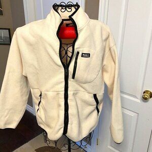 Roots Recycled Fibre Fleece Jacket UNISEX Sz M EUC